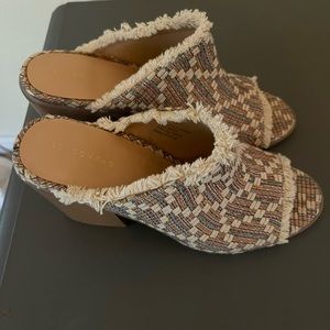 New Multicolor London Fog Chunky Heels